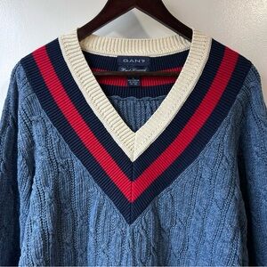 Vintage GANT Cricket V-Neck Sweater